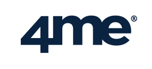 4me logo in blue