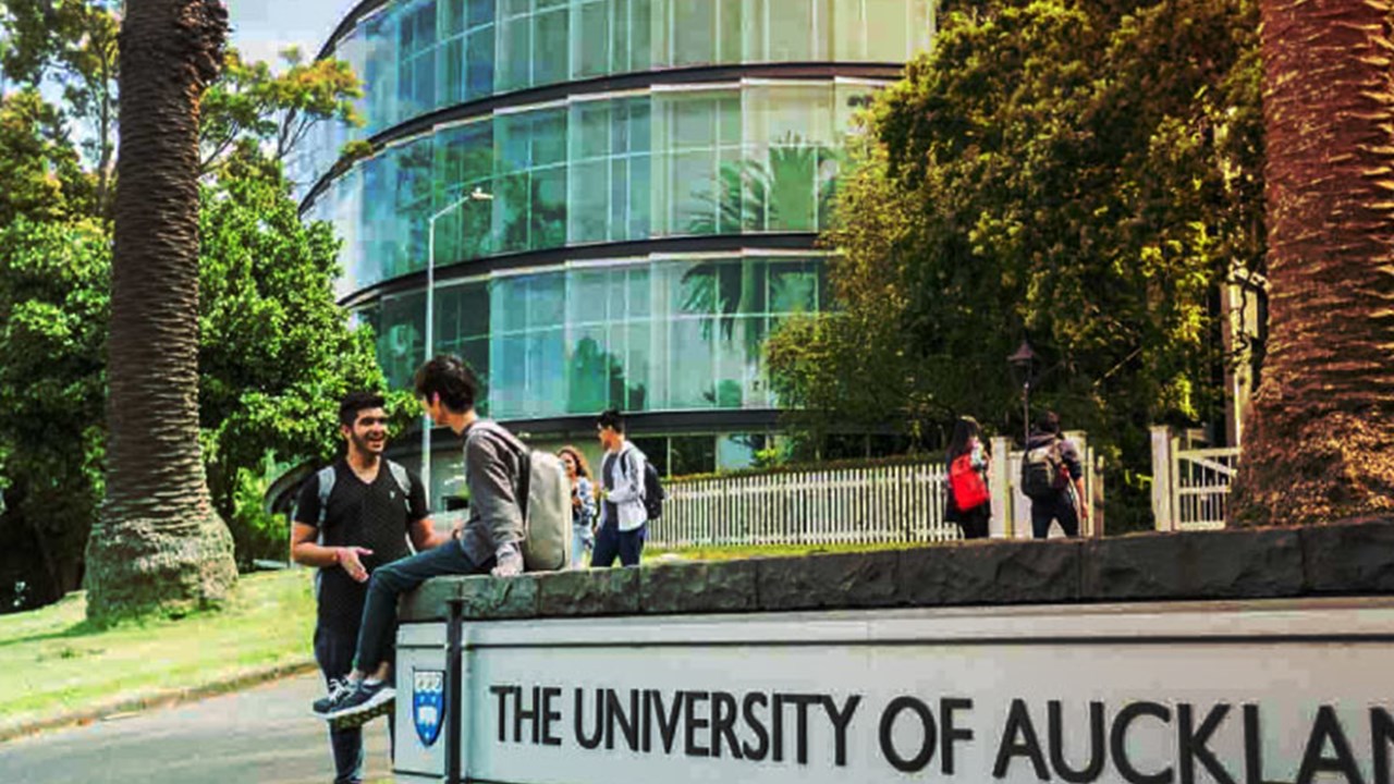 Exterior shot of University of Auckland