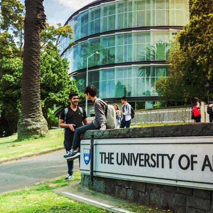 Exterior shot of University of Auckland