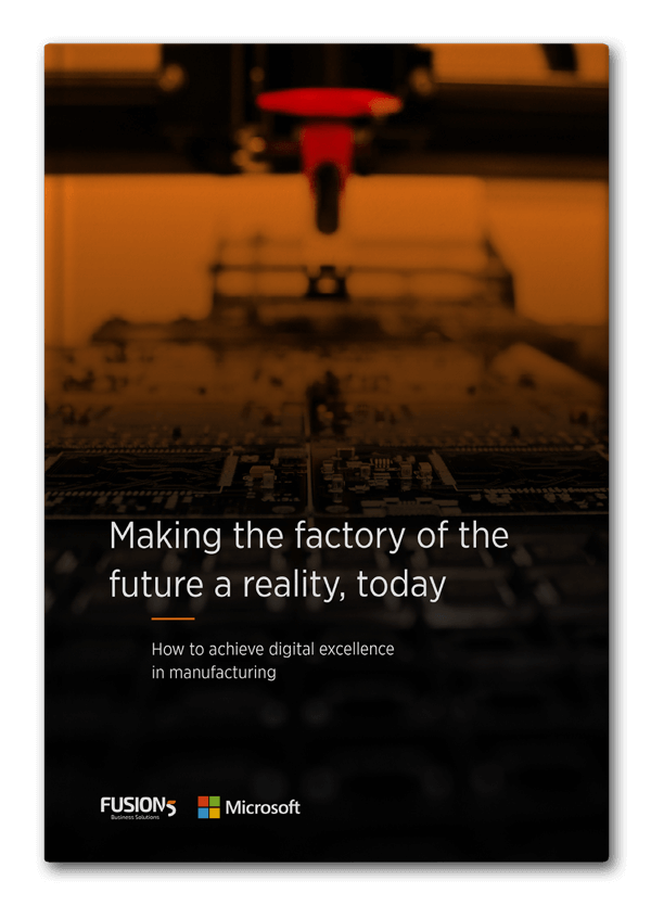 Mockup of Microsoft CRM Factory Future eBook